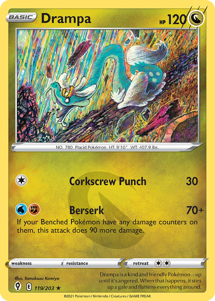 Drampa 119/203 - POKEMON SWORD & SHIELD: EVOLVING SKIES