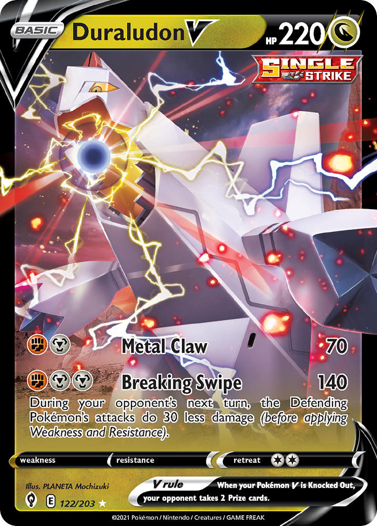 Duraludon V 122/203 - POKEMON SWORD & SHIELD: EVOLVING SKIES