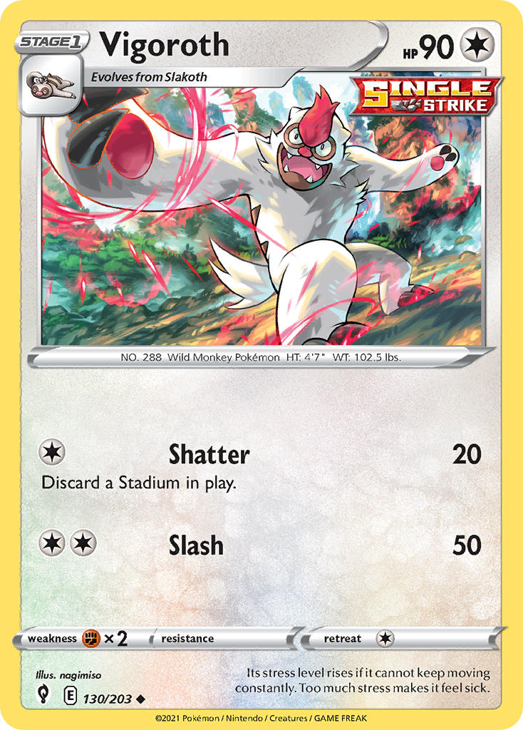Vigoroth 130/203 - POKEMON SWORD & SHIELD: EVOLVING SKIES