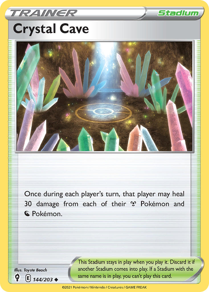 Crystal Cave 144/203 - POKEMON SWORD & SHIELD: EVOLVING SKIES