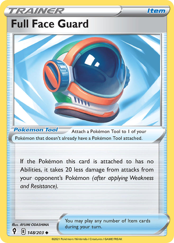 Full Face Guard 148/203 - POKEMON SWORD & SHIELD: EVOLVING SKIES