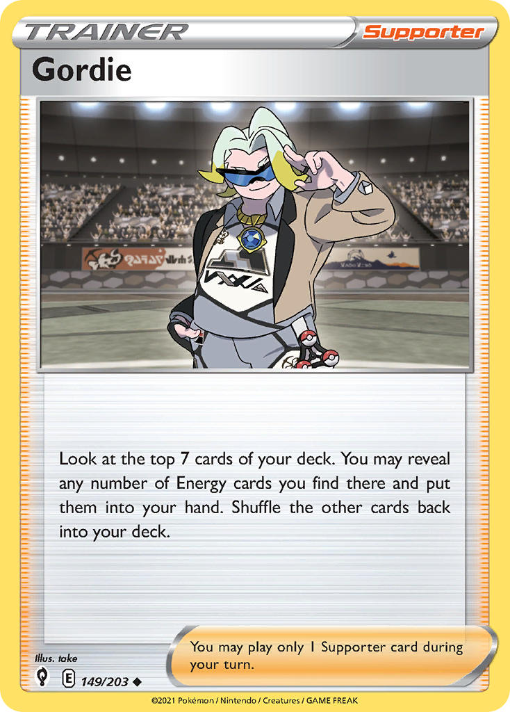 Gordie 149/203 - POKEMON SWORD & SHIELD: EVOLVING SKIES