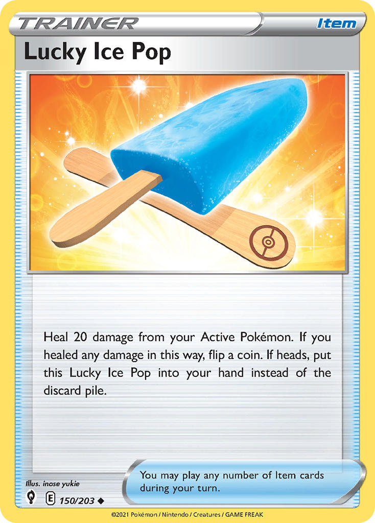 Lucky Ice Pop 150/203 - POKEMON SWORD & SHIELD: EVOLVING SKIES