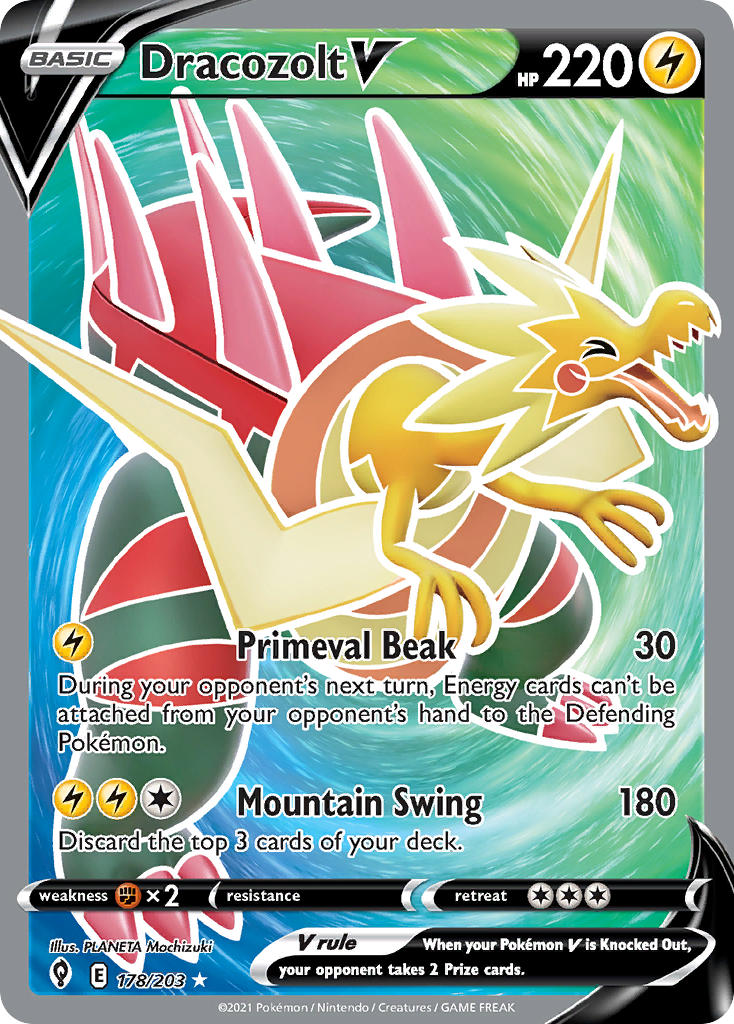 Dracozolt V 178/203 - POKEMON SWORD & SHIELD: EVOLVING SKIES
