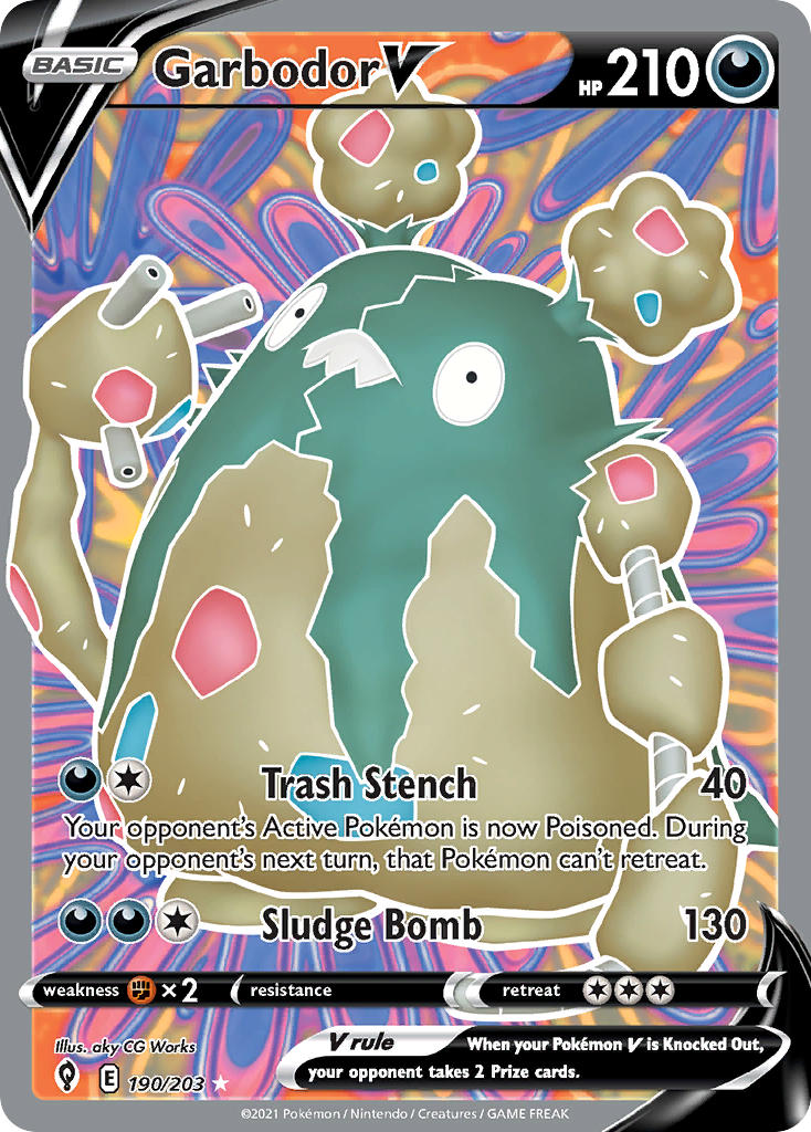 Garbodor V 190/203 - POKEMON SWORD & SHIELD: EVOLVING SKIES