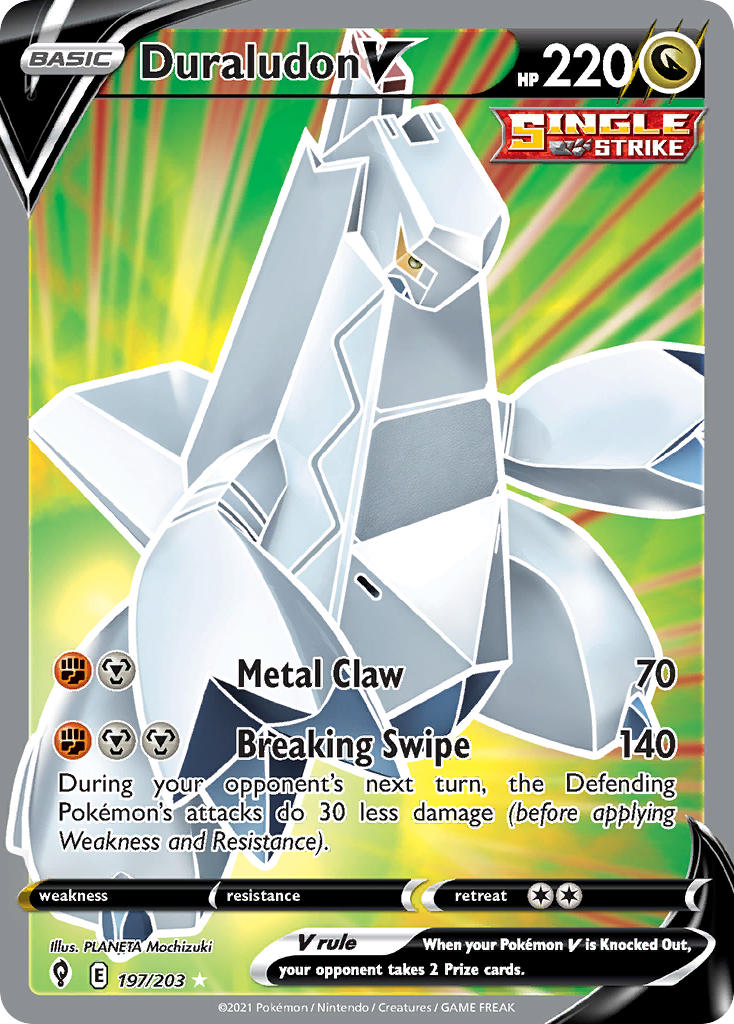 Duraludon V 197/203 - POKEMON SWORD & SHIELD: EVOLVING SKIES