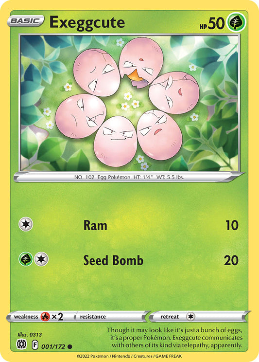 Exeggcute 001/172 - POKEMON SWORD & SHIELD: BRILLIANT STARS