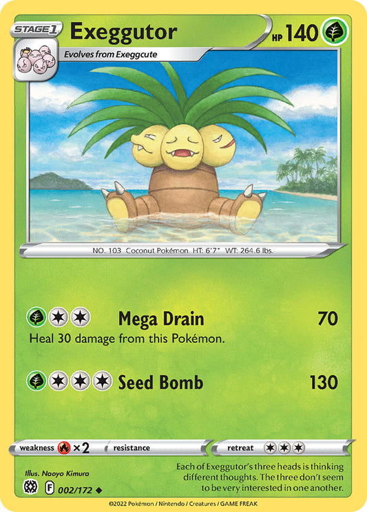 Exeggutor 002/172 - POKEMON SWORD & SHIELD: BRILLIANT STARS