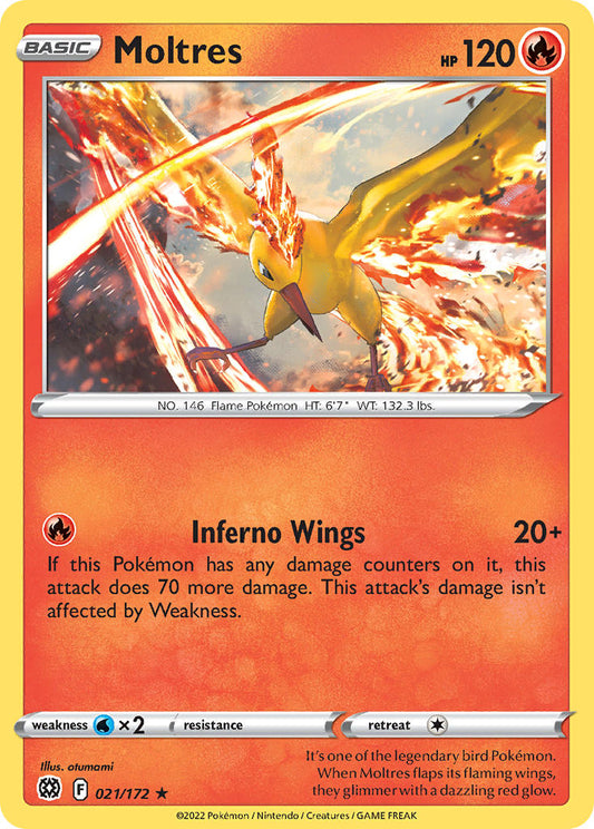 Moltres 021/172 - POKEMON SWORD & SHIELD: BRILLIANT STARS