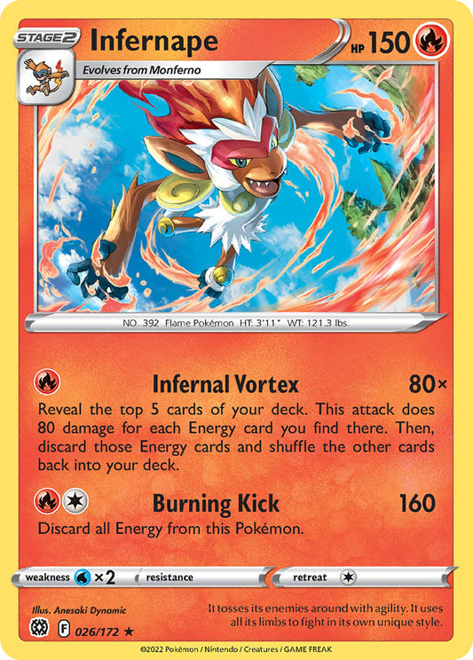 Infernape 026/172 - POKEMON SWORD & SHIELD: BRILLIANT STARS