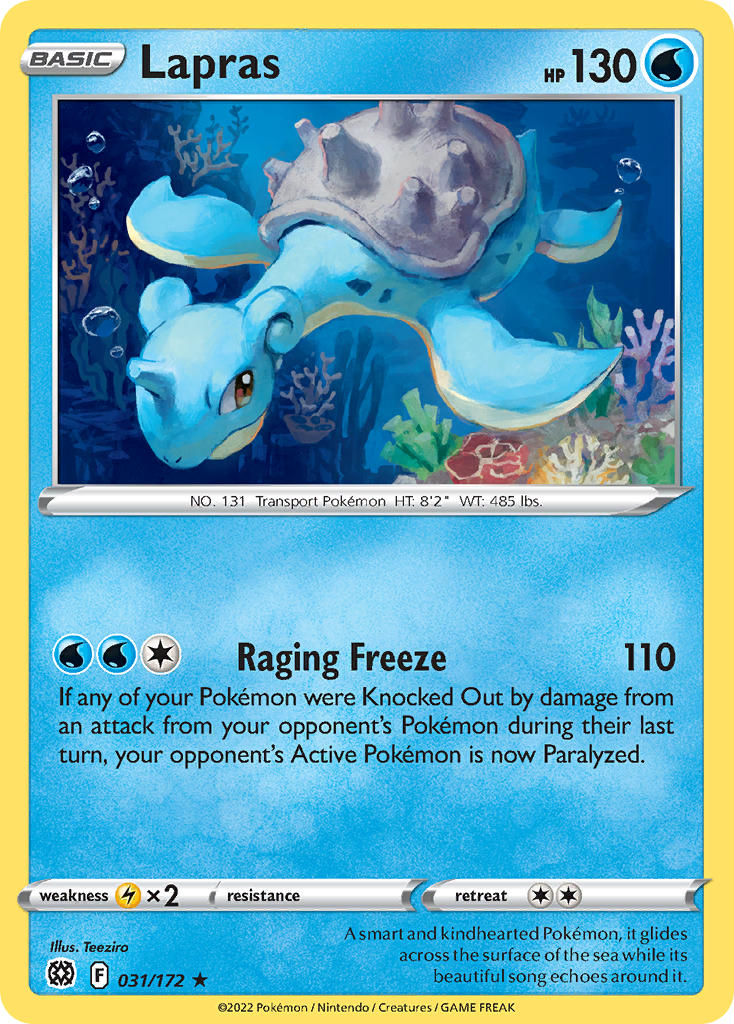 Lapras 031/172 - POKEMON SWORD & SHIELD: BRILLIANT STARS