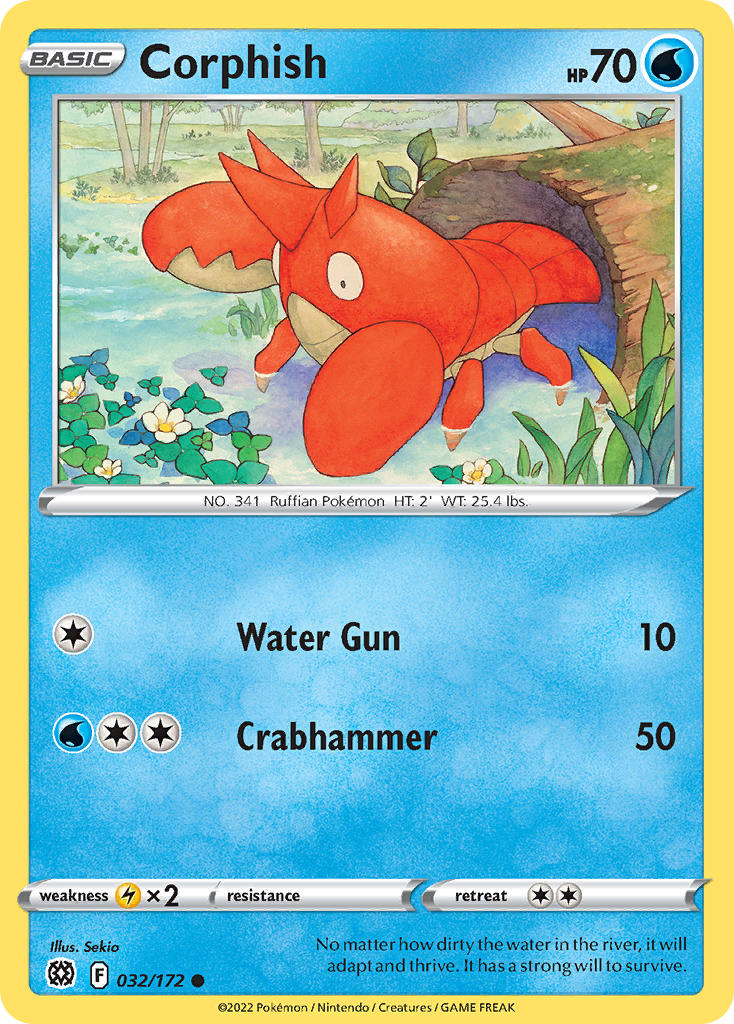 Corpish 032/172 - POKEMON SWORD & SHIELD: BRILLIANT STARS