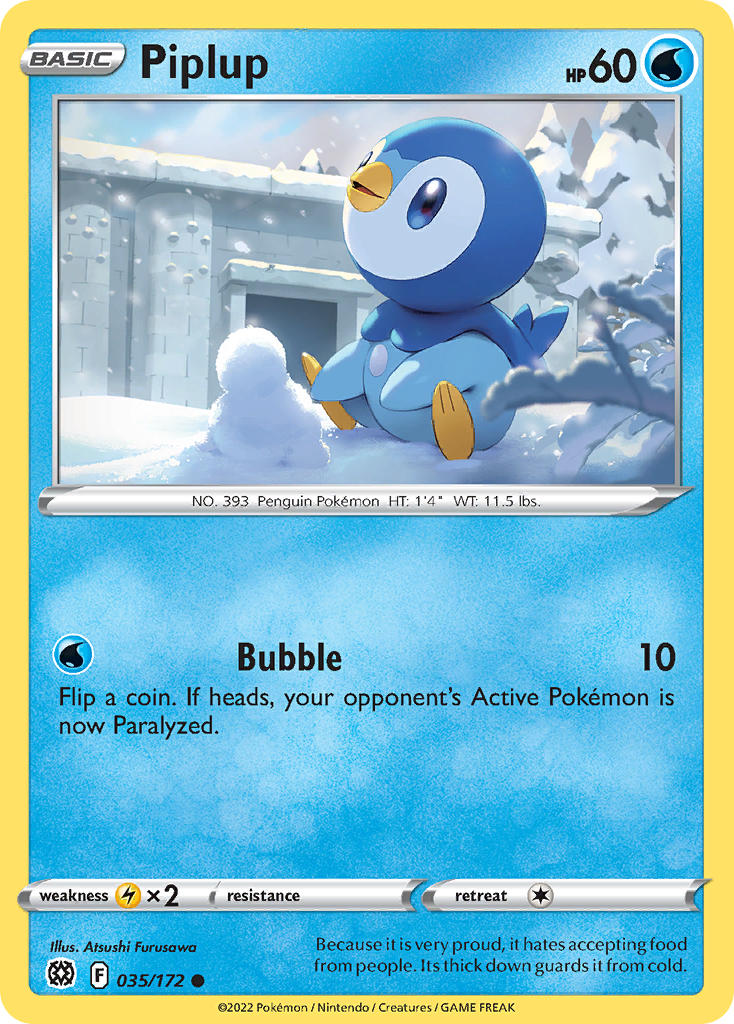 Piplup 035/172 - POKEMON SWORD & SHIELD: BRILLIANT STARS
