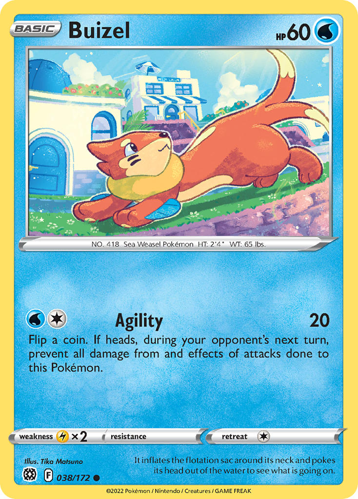 Buizel 038/172 - POKEMON SWORD & SHIELD: BRILLIANT STARS
