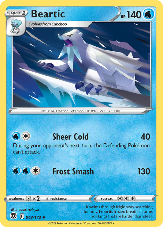 Beartic 043/172 - POKEMON SWORD & SHIELD: BRILLIANT STARS