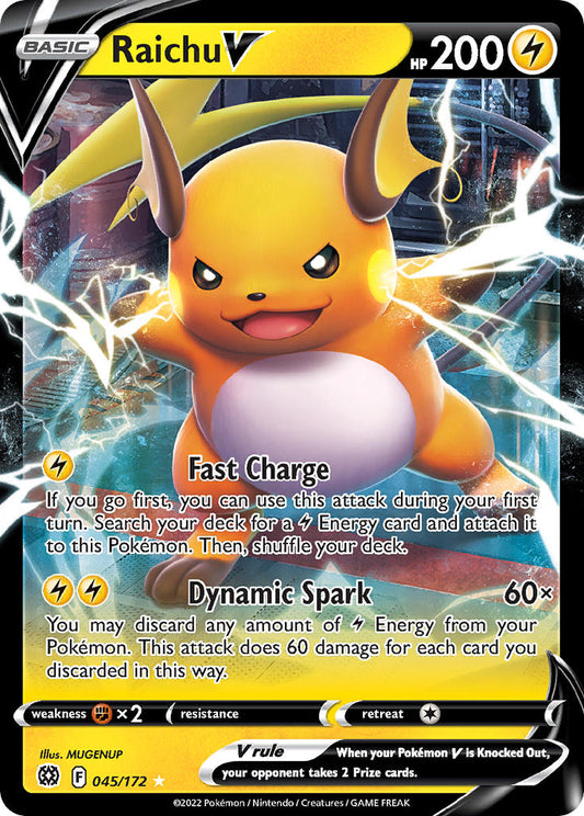 Raichu V 045/172 - POKEMON SWORD & SHIELD: BRILLIANT STARS