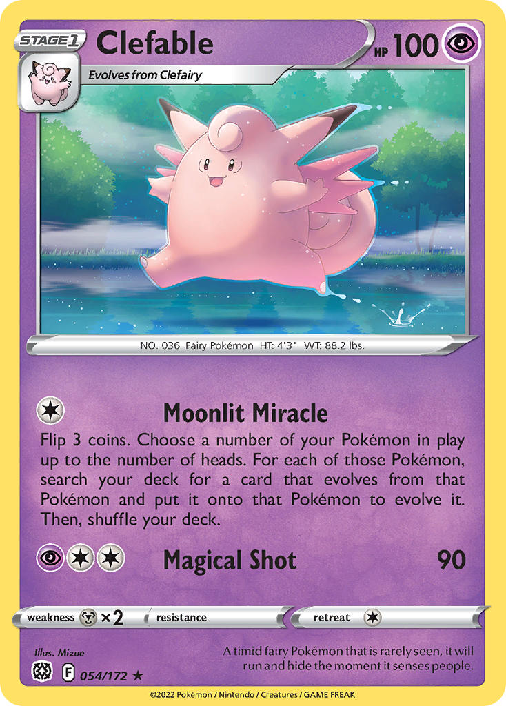 Clefable 054/172 - POKEMON SWORD & SHIELD: BRILLIANT STARS