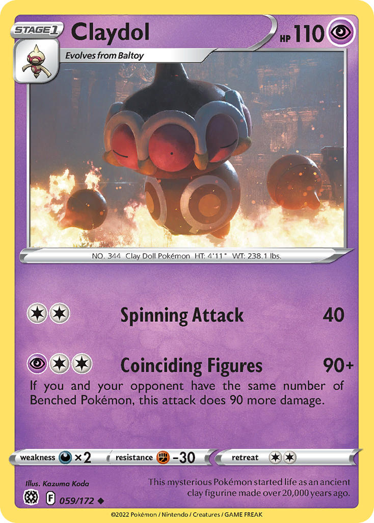 Claydol 059/172 - POKEMON SWORD & SHIELD: BRILLIANT STARS
