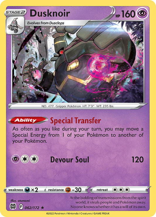 Dusknoir 062/172 - POKEMON SWORD & SHIELD: BRILLIANT STARS