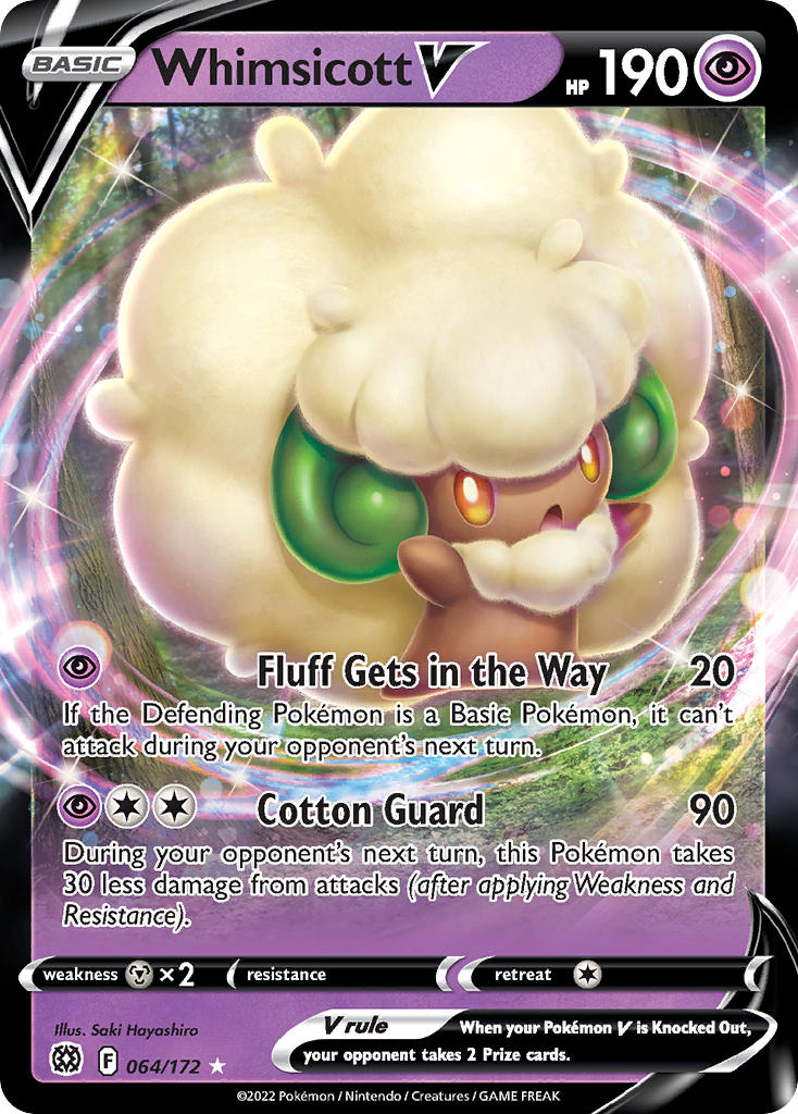 Whimsicott V 064/172 - POKEMON SWORD & SHIELD: BRILLIANT STARS