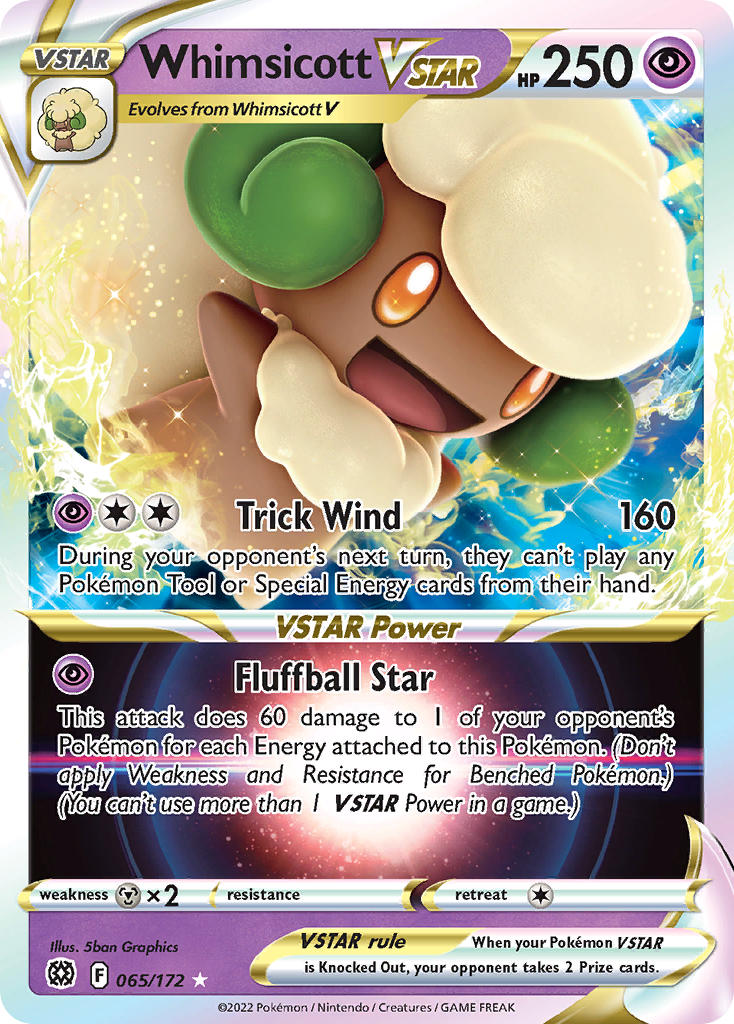 Whimsicott VSTAR 065/172 - POKEMON SWORD & SHIELD: BRILLIANT STARS