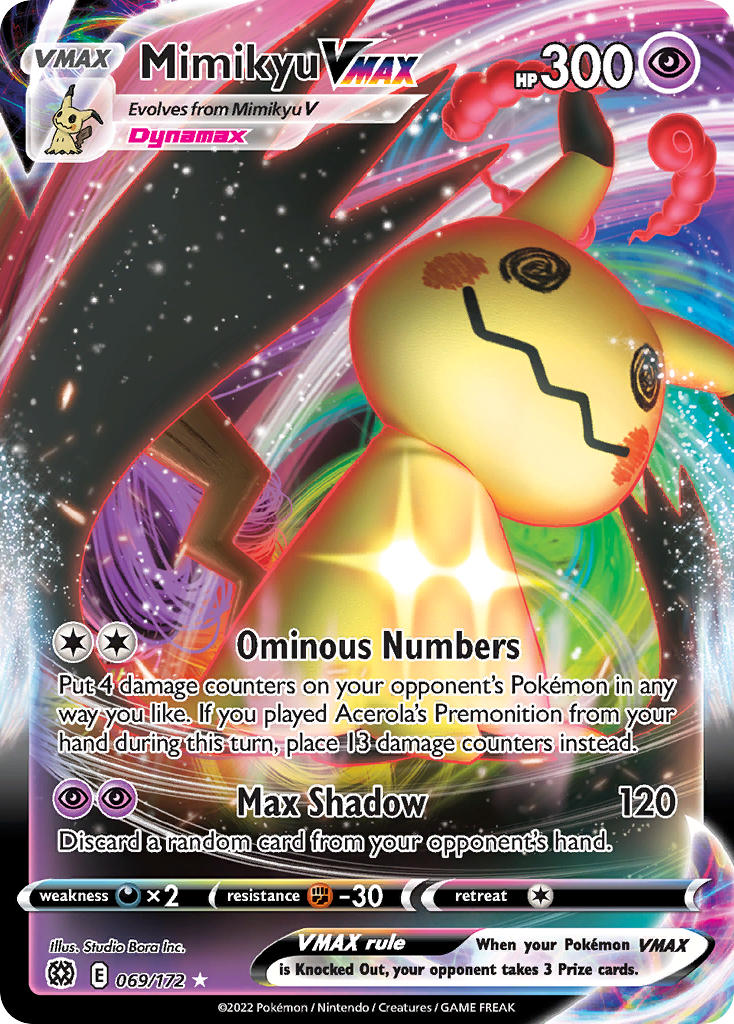 Mimikyu VMAX 069/172 - POKEMON SWORD & SHIELD: BRILLIANT STARS