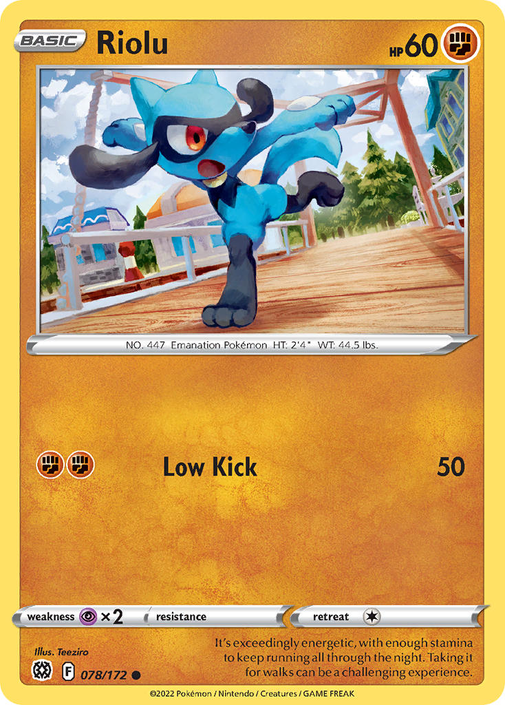 Riolu 078/172 - POKEMON SWORD & SHIELD: BRILLIANT STARS
