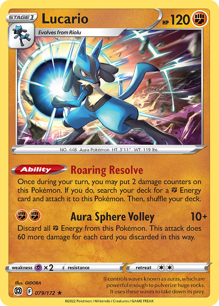 Lucario 079/172 - POKEMON SWORD & SHIELD: BRILLIANT STARS