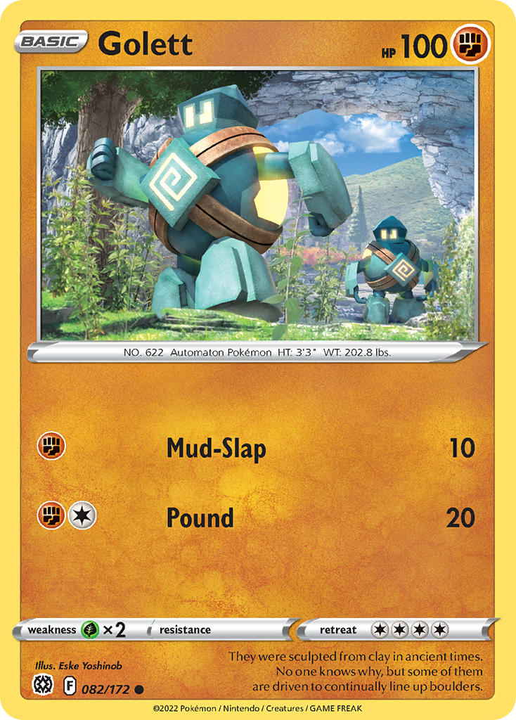 Golett 082/172 - POKEMON SWORD & SHIELD: BRILLIANT STARS