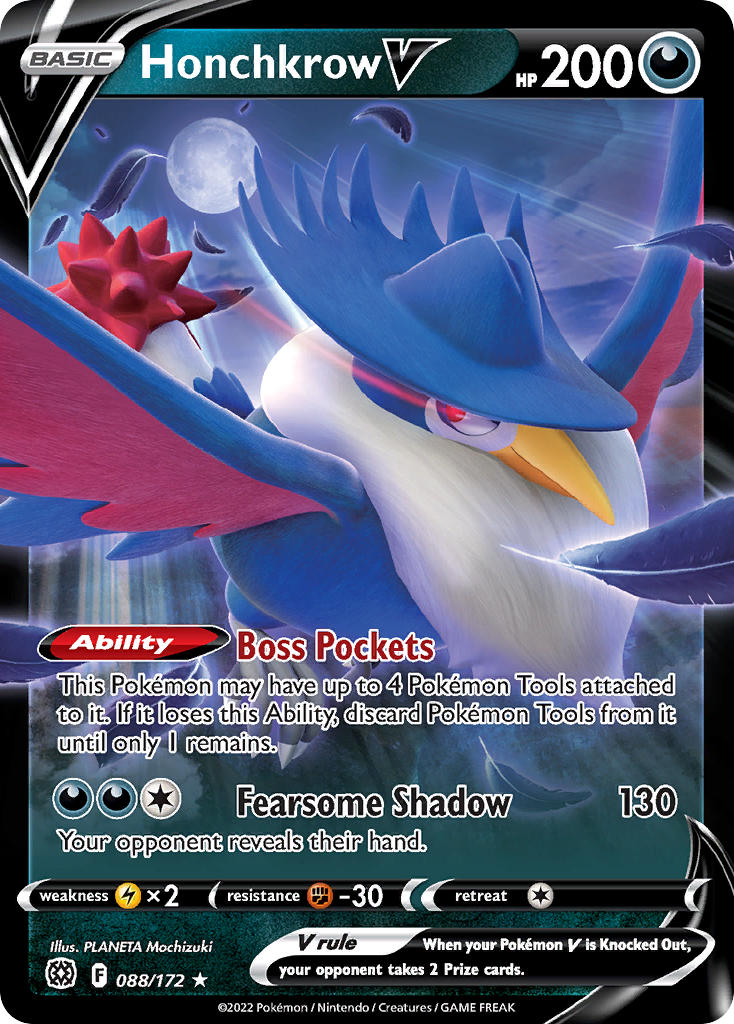 Honchkrow V 088/172 - POKEMON SWORD & SHIELD: BRILLIANT STARS