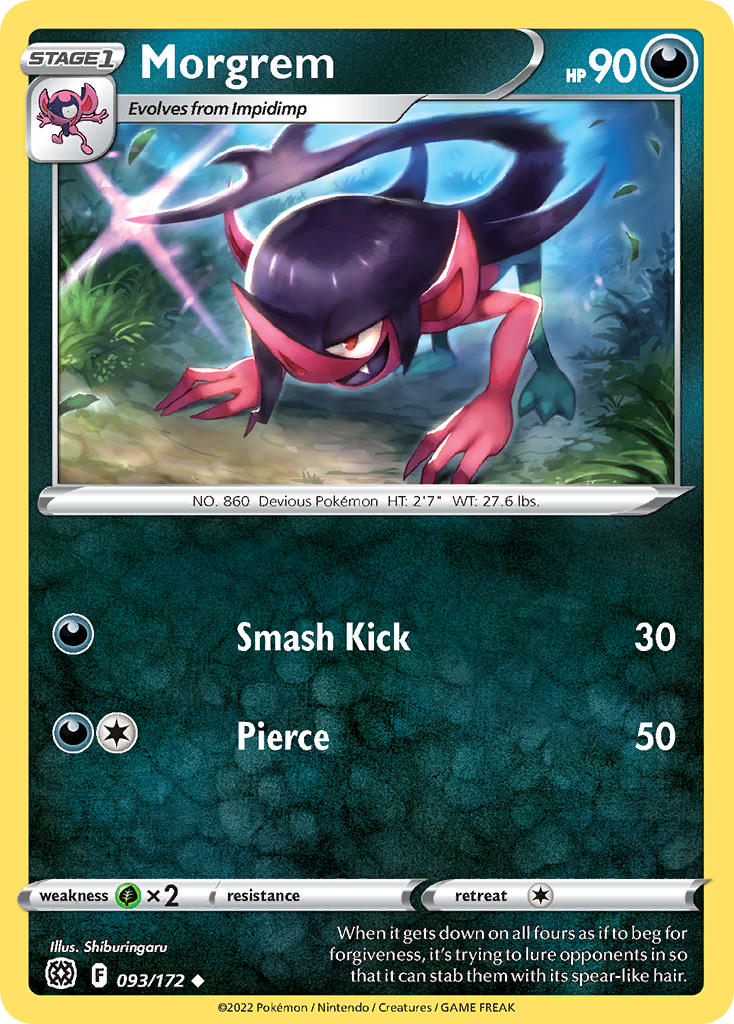 Morgrem 093/172 - POKEMON SWORD & SHIELD: BRILLIANT STARS