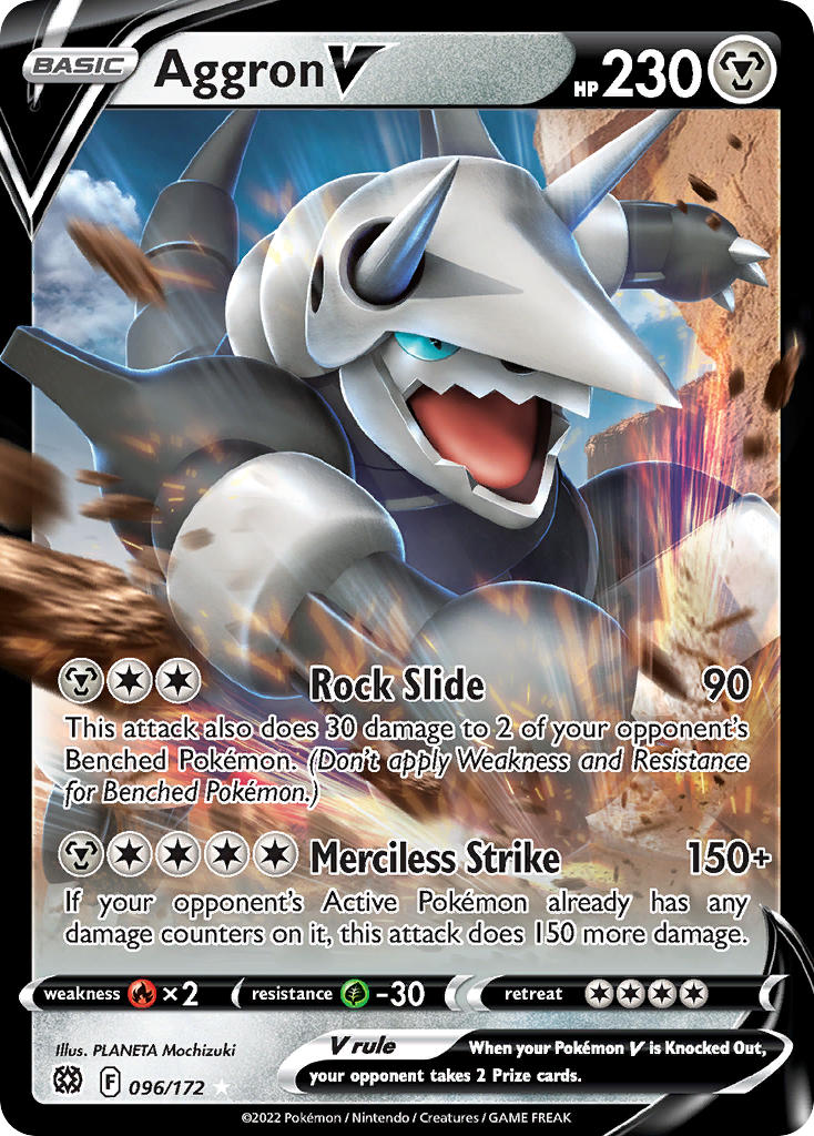 Aggron V 096/172 - POKEMON SWORD & SHIELD: BRILLIANT STARS