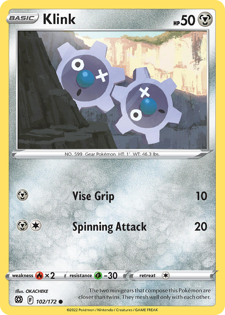 Klink 102/172 - POKEMON SWORD & SHIELD: BRILLIANT STARS