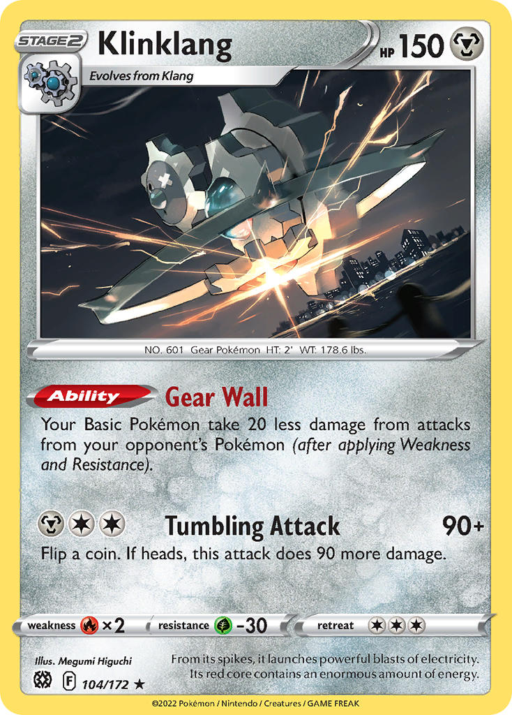 Klinklang 104/172 - POKEMON SWORD & SHIELD: BRILLIANT STARS