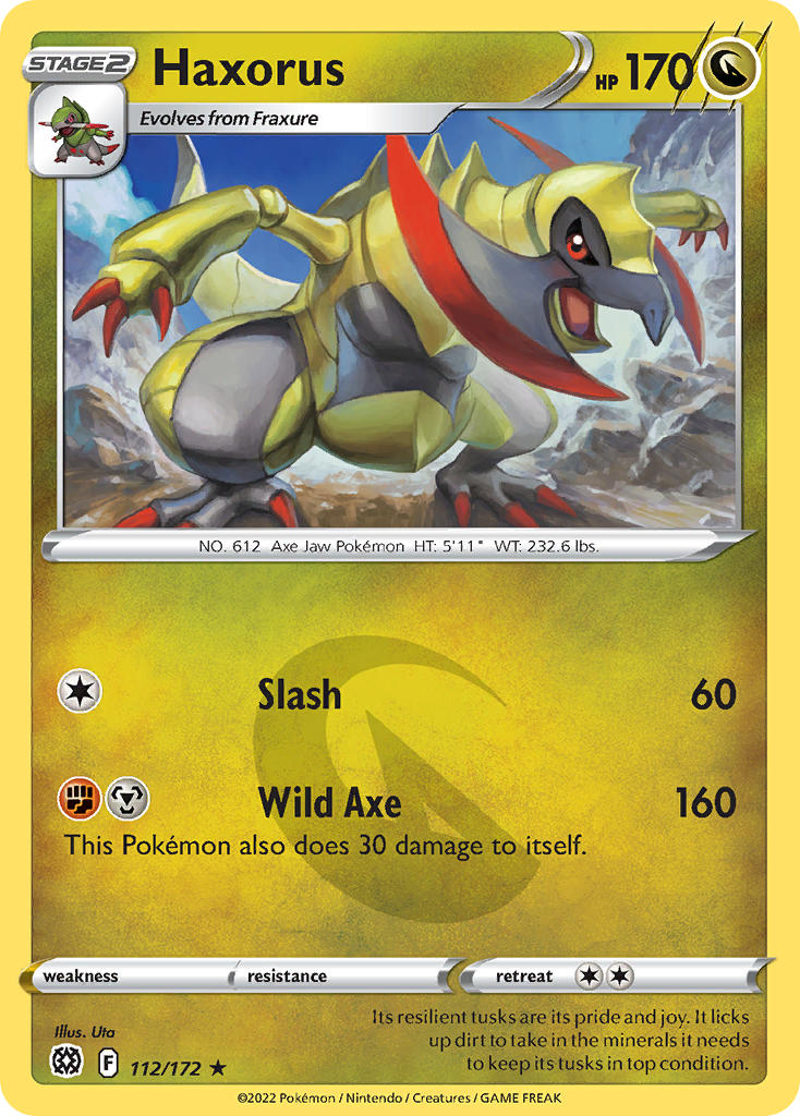 Haxorus 112/172 - POKEMON SWORD & SHIELD: BRILLIANT STARS