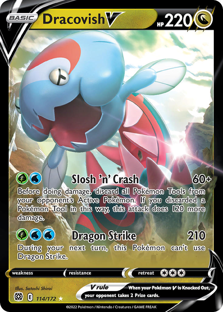 Dracovish V 114/172 - POKEMON SWORD & SHIELD: BRILLIANT STARS