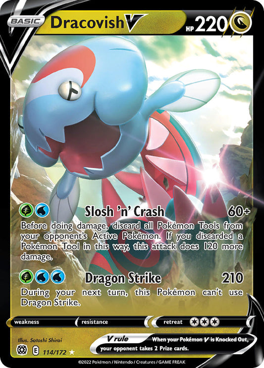 Dracovish V 114/172 - POKEMON SWORD & SHIELD: BRILLIANT STARS