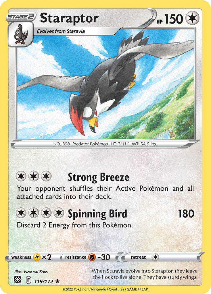 Staraptor 119/172 - POKEMON SWORD & SHIELD: BRILLIANT STARS