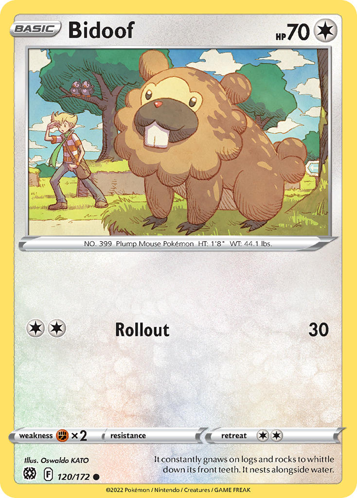 Bidoof 120/172 - POKEMON SWORD & SHIELD: BRILLIANT STARS