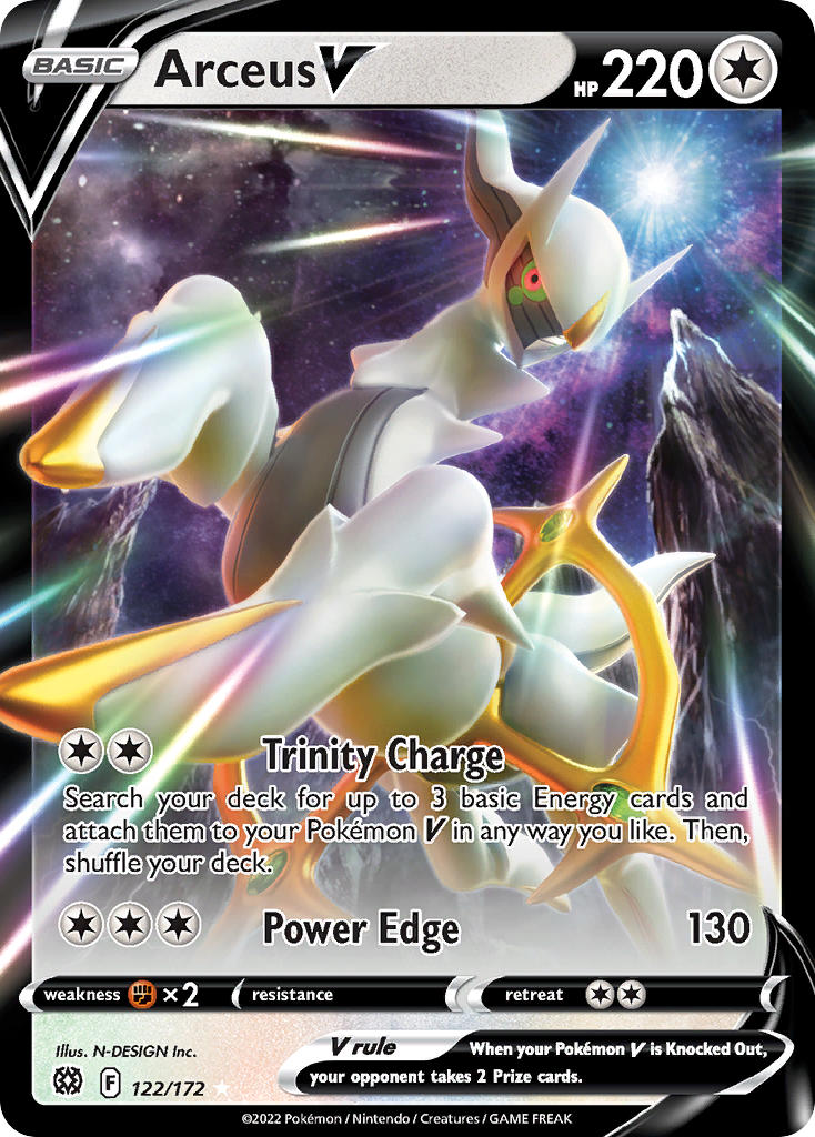 Arceus V 122/172 - POKEMON SWORD & SHIELD: BRILLIANT STARS