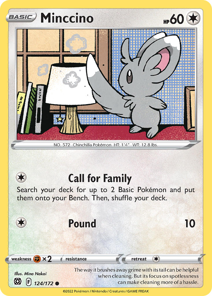 Minccino 124/172 - POKEMON SWORD & SHIELD: BRILLIANT STARS