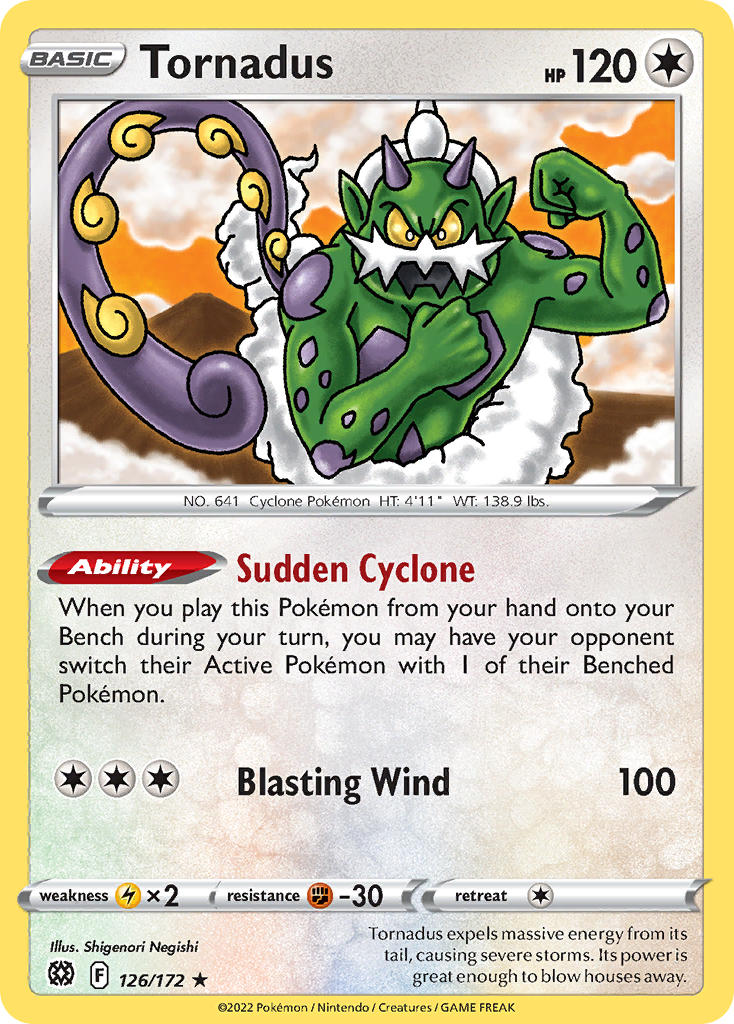 Tornadus 126/172 - POKEMON SWORD & SHIELD: BRILLIANT STARS