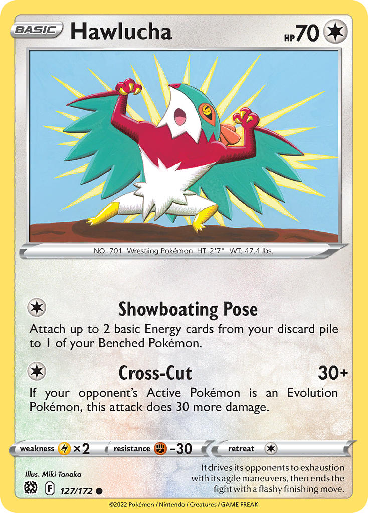 Hawlucha 127/172 - POKEMON SWORD & SHIELD: BRILLIANT STARS