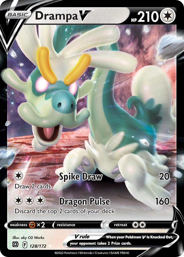 Drampa V 128/172 - POKEMON SWORD & SHIELD: BRILLIANT STARS