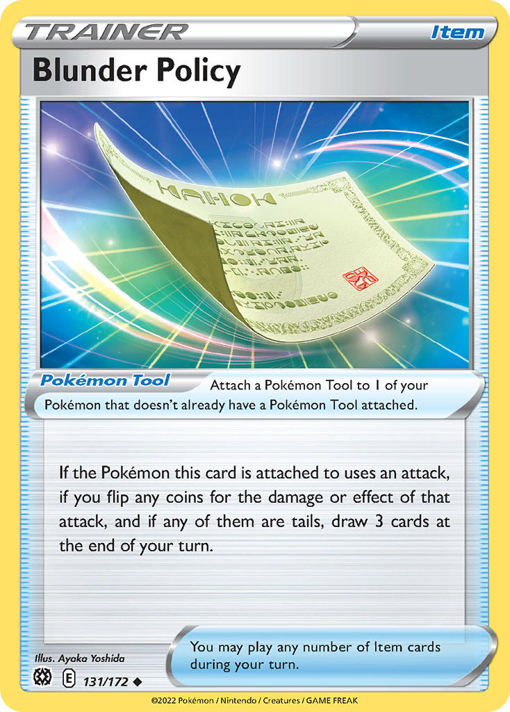 Blunder Policy 131/172 - POKEMON SWORD & SHIELD: BRILLIANT STARS