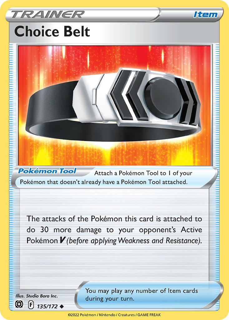 Choice Belt 135/172 - POKEMON SWORD & SHIELD: BRILLIANT STARS
