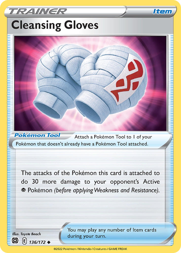 Cleansing Gloves 136/172 - POKEMON SWORD & SHIELD: BRILLIANT STARS