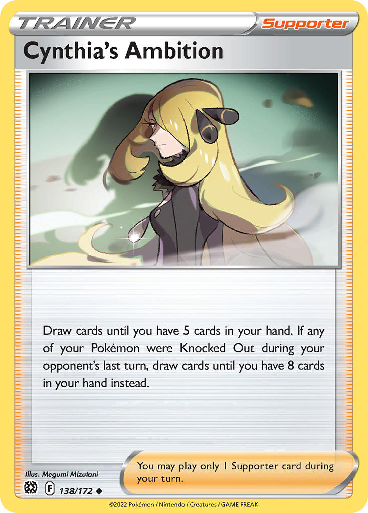 Cynthia's Ambition 138/172 - POKEMON SWORD & SHIELD: BRILLIANT STARS