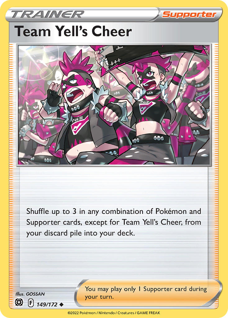 Team Yell's Cheer 149/172 - POKEMON SWORD & SHIELD: BRILLIANT STARS