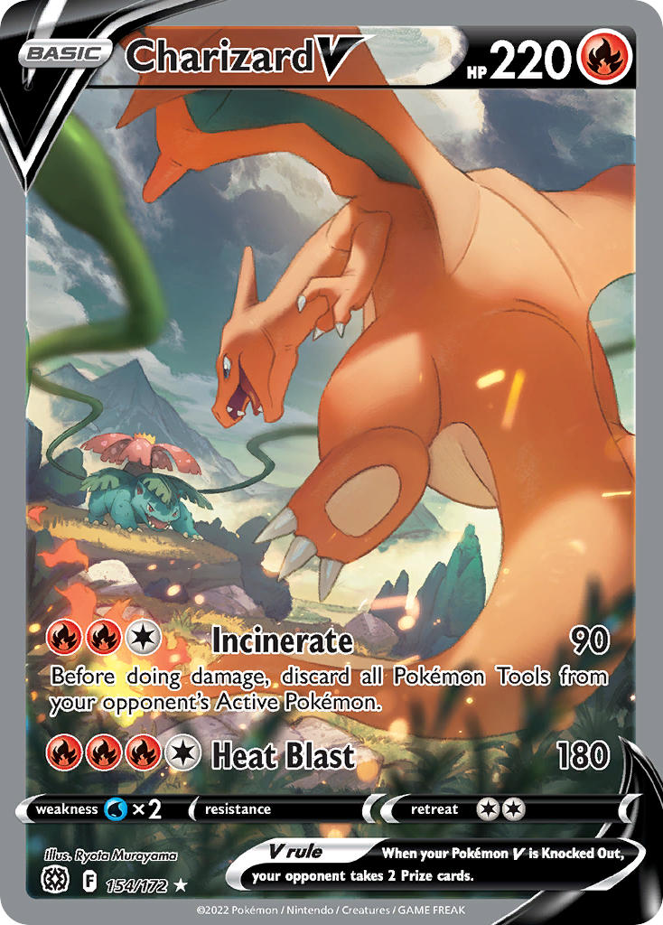 Charizard V 154/172 - POKEMON SWORD & SHIELD: BRILLIANT STARS